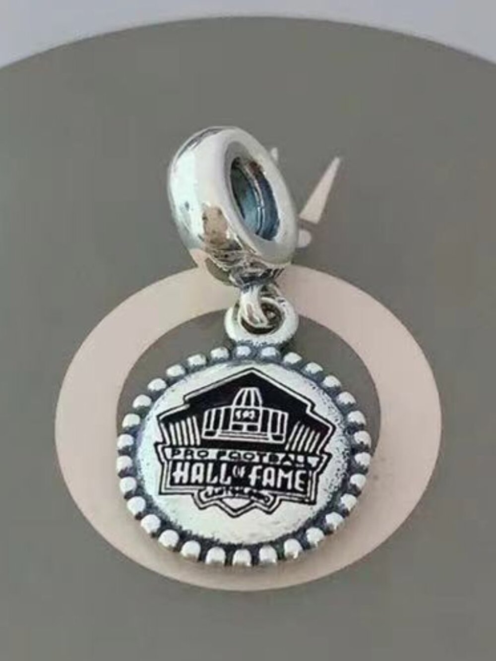 Pandora Pro Football Hall of Fame Charm Pendant|S925 Sterling Silver Jewelry